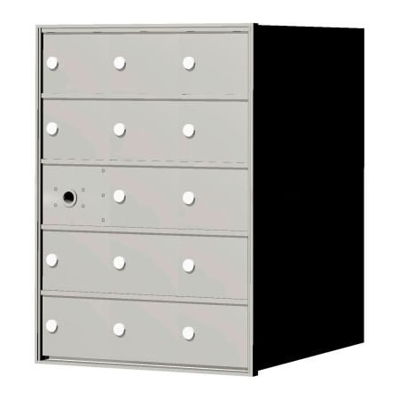 Florence Mfg Co Florence 4B+ Horizontal Mailbox, 28" H, 14 Mailboxes, Front Loading, Aluminum, USPS 140053A